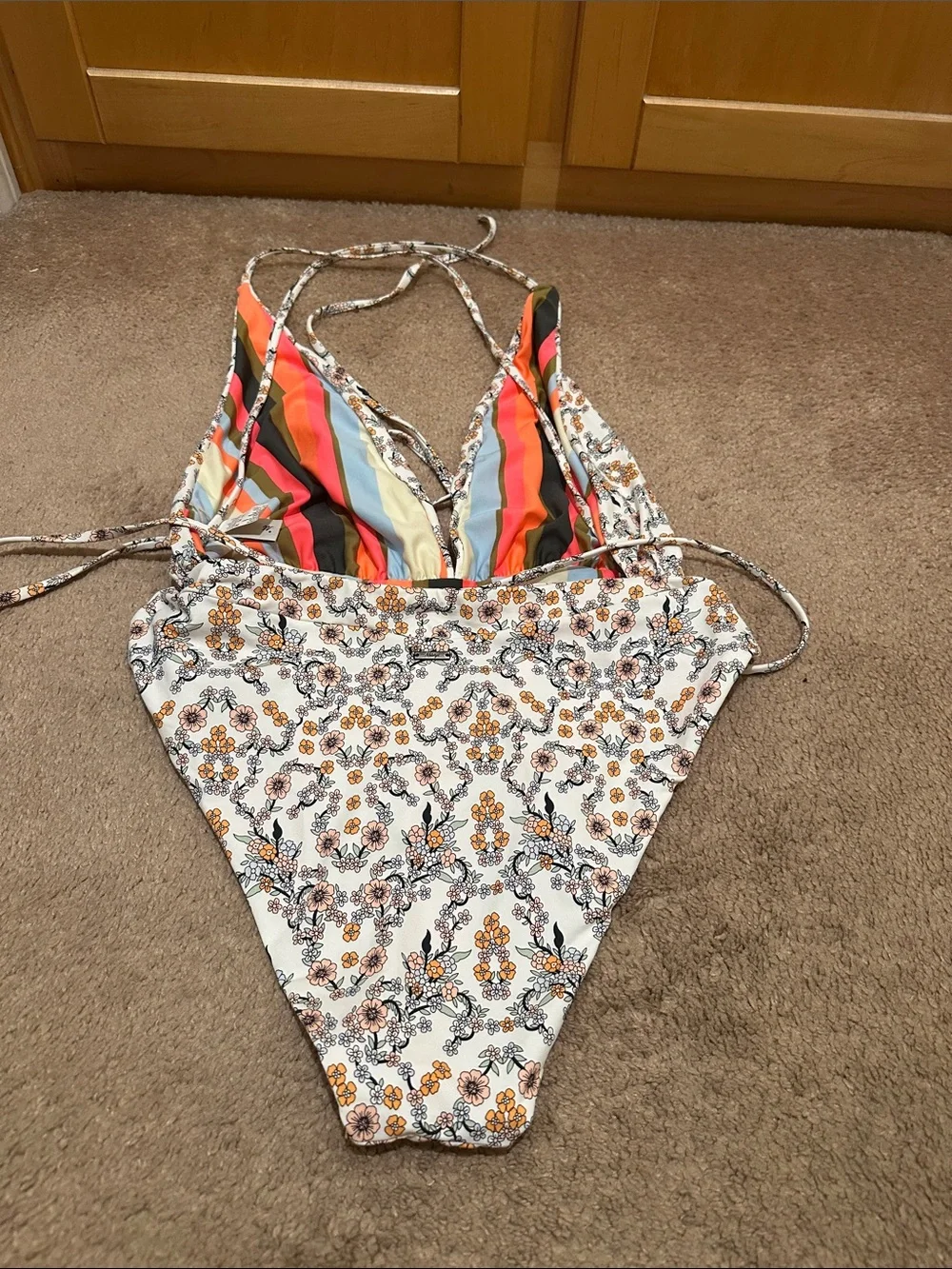 Maaji floral white one piece